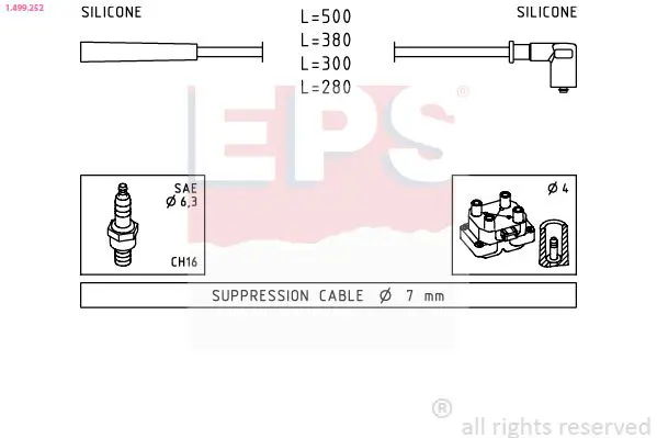 Handler.Part Ignition cable kit EPS 1499252 1