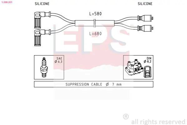 Handler.Part Ignition cable kit EPS 1500351 1