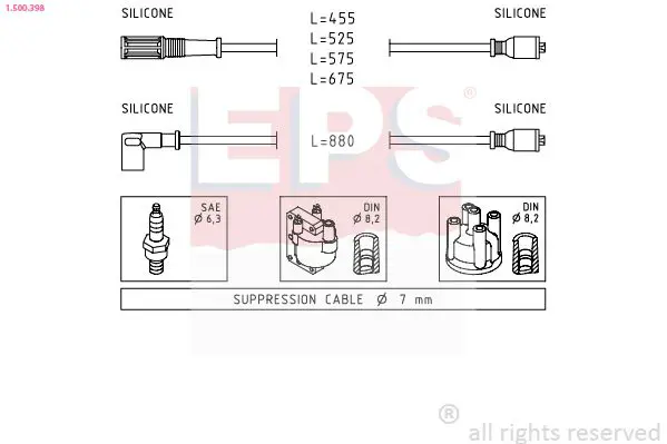 Handler.Part Ignition cable kit EPS 1500398 1