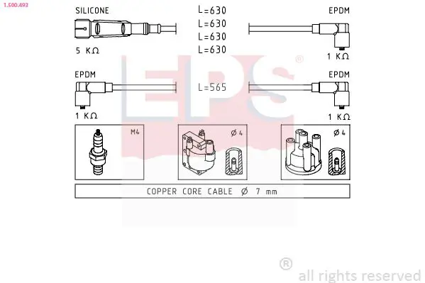 Handler.Part Ignition cable kit EPS 1500493 1