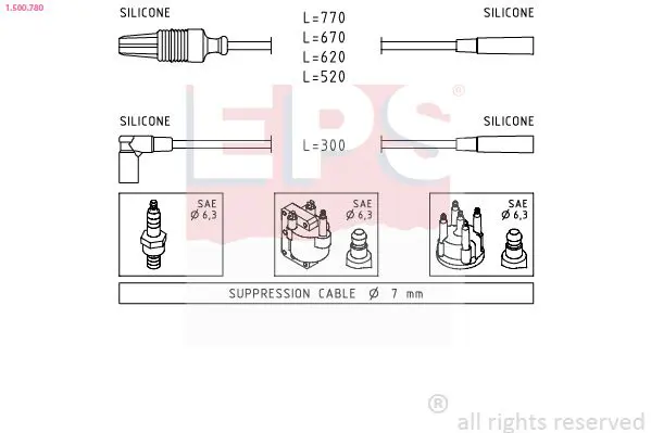 Handler.Part Ignition cable kit EPS 1500780 1