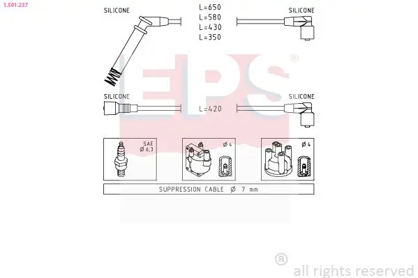 Handler.Part Ignition cable kit EPS 1501237 1