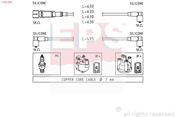 Handler.Part Ignition cable kit EPS 1501364 1