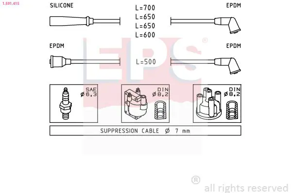 Handler.Part Ignition cable kit EPS 1501415 1