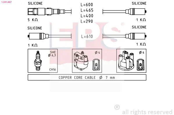 Handler.Part Ignition cable kit EPS 1501667 1