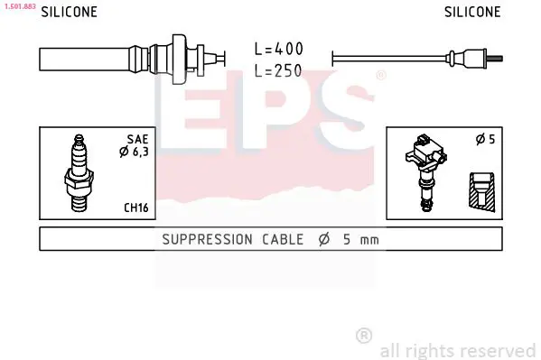 Handler.Part Ignition cable kit EPS 1501883 1