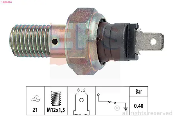 Handler.Part Oil pressure switch EPS 1800004 1