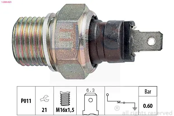 Handler.Part Oil pressure switch EPS 1800021 1