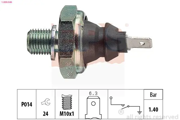 Handler.Part Oil pressure switch EPS 1800046 1