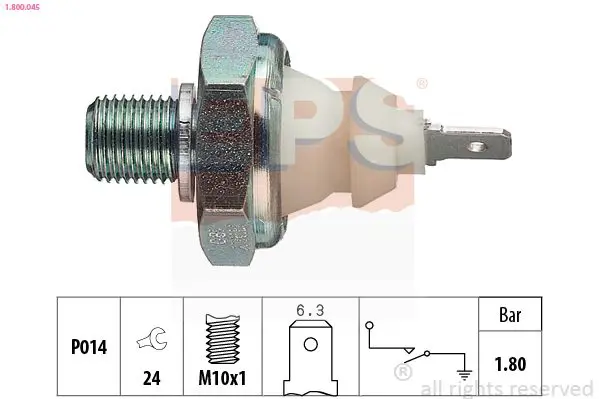 Handler.Part Oil pressure switch EPS 1800045 1