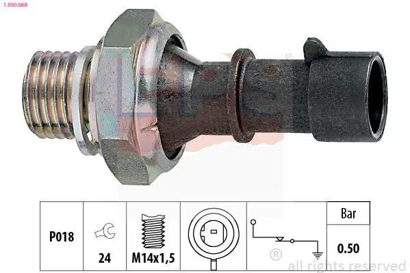 Handler.Part Oil pressure switch EPS 1800069 1