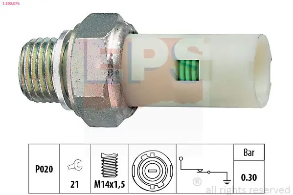 Handler.Part Oil pressure switch EPS 1800076 1