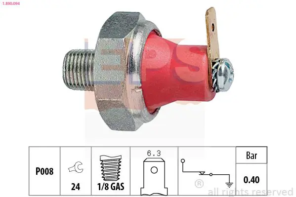 Handler.Part Oil pressure switch EPS 1800094 1