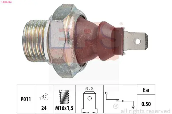 Handler.Part Oil pressure switch EPS 1800124 1