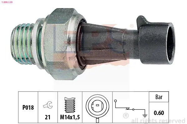 Handler.Part Oil pressure switch EPS 1800098 1