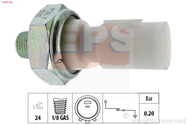 Handler.Part Oil pressure switch EPS 1800182 1