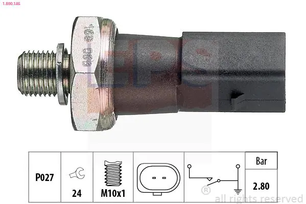 Handler.Part Oil pressure switch EPS 1800185 1