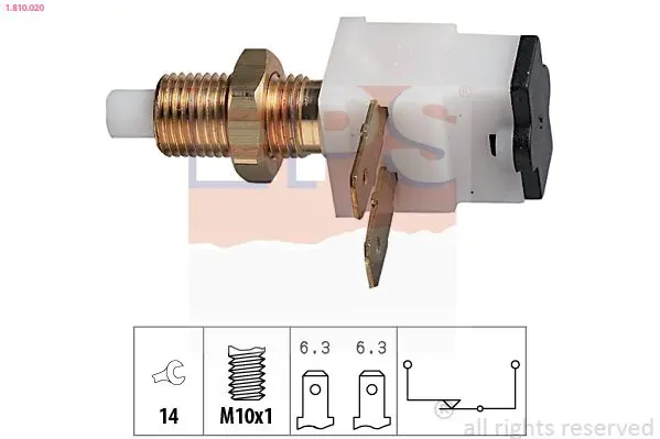 Handler.Part Brake light switch EPS 1810020 1