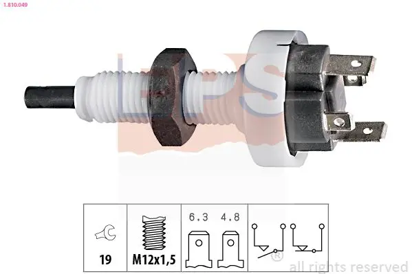 Handler.Part Brake light switch EPS 1810049 1