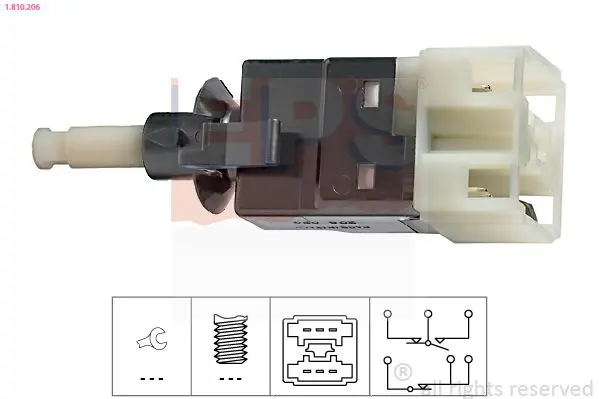 Handler.Part Brake light switch EPS 1810206 1