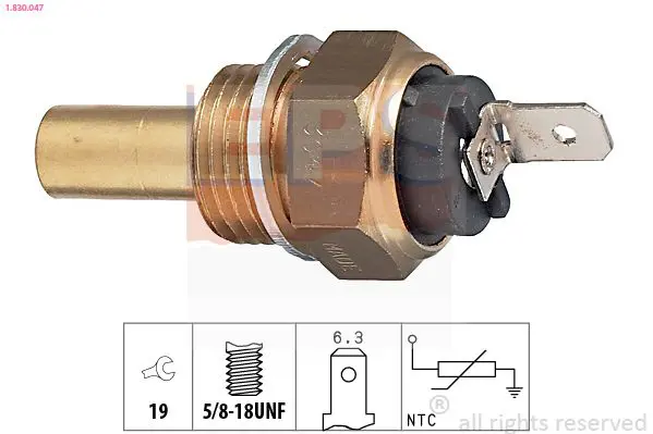 Handler.Part Sensor, coolant temperature EPS 1830047 1