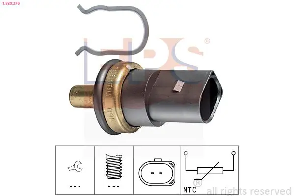 Handler.Part Sensor, coolant temperature EPS 1830268 1