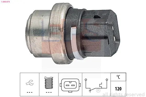 Handler.Part Temperature switch, coolant warning lamp EPS 1840074 1