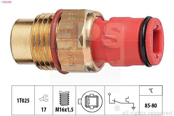 Handler.Part Temperature switch, radiator fan EPS 1850095 1