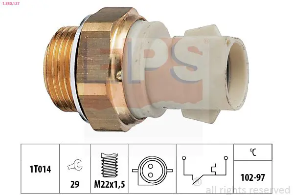 Handler.Part Temperature switch, radiator fan EPS 1850137 1