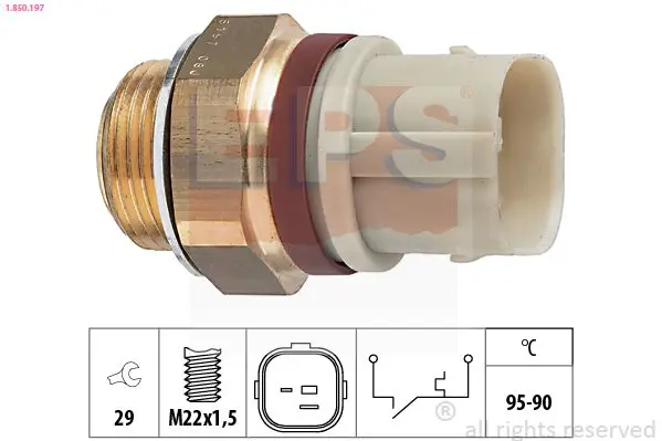 Handler.Part Temperature switch, radiator fan EPS 1850197 1