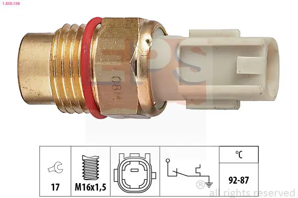 Handler.Part Temperature switch, radiator fan EPS 1850198 1