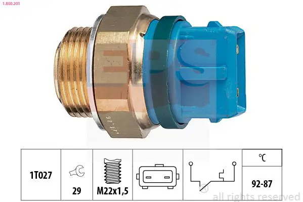 Handler.Part Temperature switch, radiator fan EPS 1850201 1