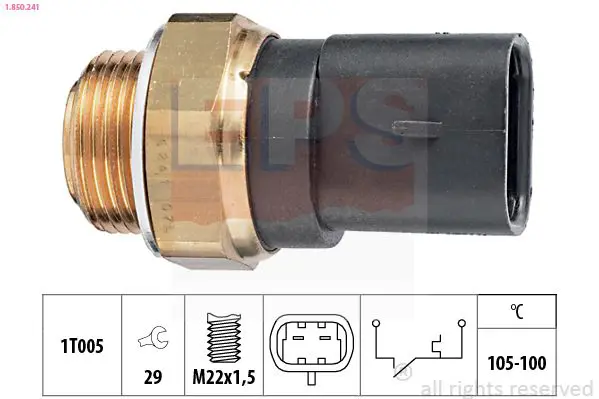 Handler.Part Temperature switch, radiator fan EPS 1850241 1