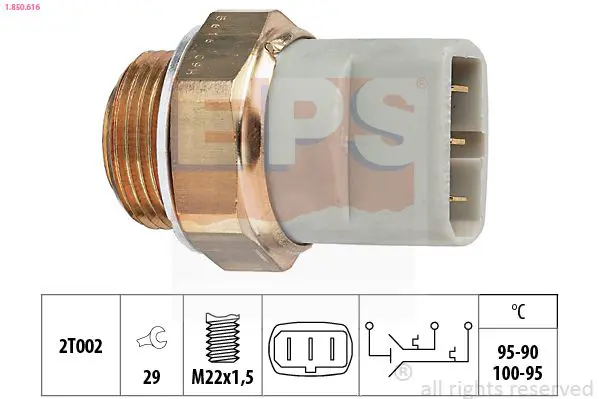 Handler.Part Temperature switch, radiator fan EPS 1850616 1