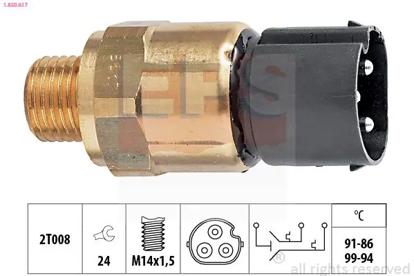 Handler.Part Temperature switch, radiator fan EPS 1850617 1