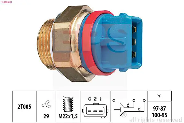 Handler.Part Temperature switch, radiator fan EPS 1850624 1