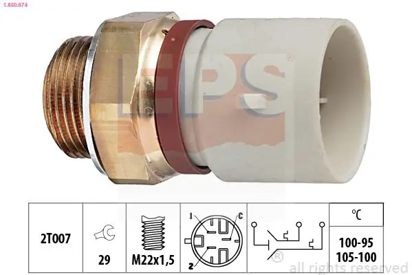 Handler.Part Temperature switch, radiator fan EPS 1850674 1