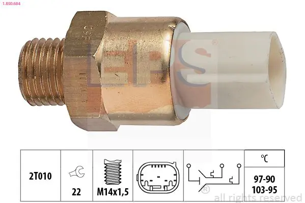 Handler.Part Temperature switch, radiator fan EPS 1850684 1