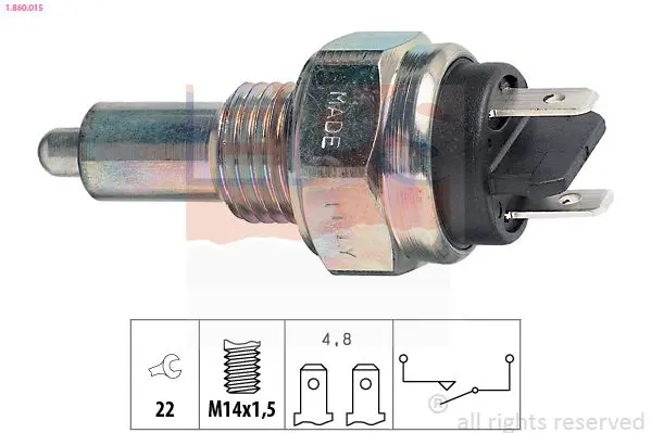 Handler.Part Switch, reverse light EPS 1860015 1