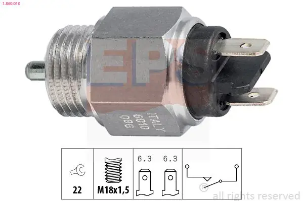 Handler.Part Switch, reverse light EPS 1860010 1