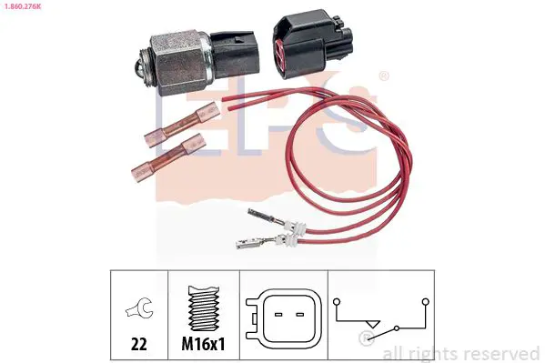 Handler.Part Switch, reverse light EPS 1860276K 1