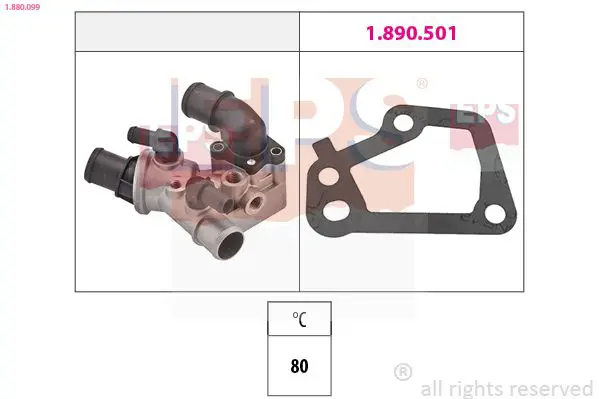 Handler.Part Thermostat, coolant EPS 1880099 1