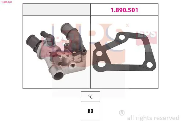 Handler.Part Thermostat, coolant EPS 1880101 1