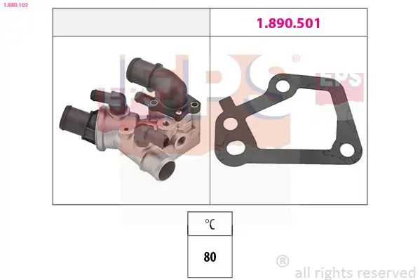 Handler.Part Thermostat, coolant EPS 1880103 1