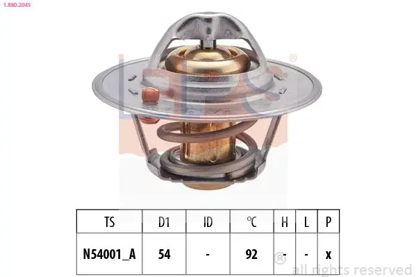 Handler.Part Thermostat, coolant EPS 1880204S 1