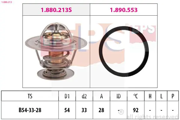 Handler.Part Thermostat, coolant EPS 1880213 1