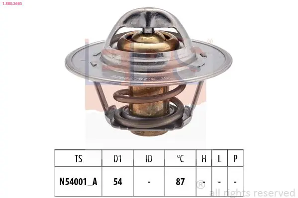 Handler.Part Thermostat, coolant EPS 1880268S 1