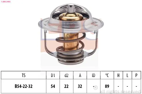 Handler.Part Thermostat, coolant EPS 1880298S 1