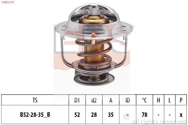 Handler.Part Thermostat, oil cooling EPS 1880317S 1