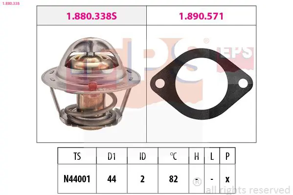 Handler.Part Thermostat, coolant EPS 1880338 1